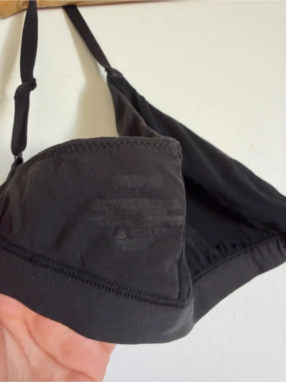 SKIMS Onyx Black Wear Everywhere Comfy Unpadded No Wire Bralette Clasp size L - Picture 5 of 5